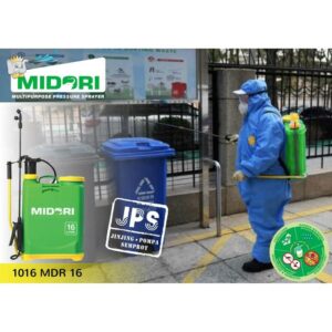 Alat Semprot Tanaman Gendong 16 Liter Midori 1016-MDR-16 Pressure Sprayer Ukuran 40 x 18.2 x 58.5 cm | Raja Plastik Indonesia