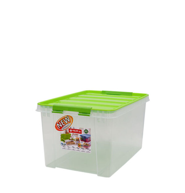 BOX CONTAINER PLASTIK LION STAR JX-43 PURO CONTAINER No. 25 UKURAN 458 x 322 x H 245 mm | RAJA PLASTIK INDONESIA