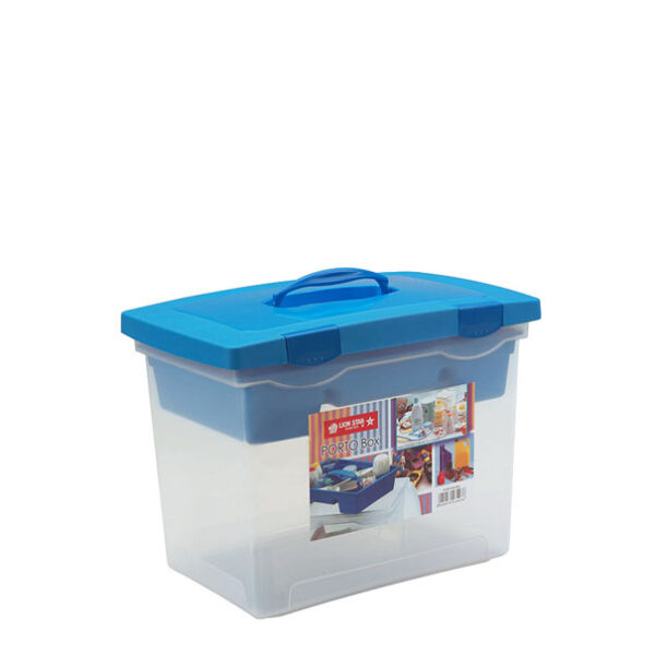 BOX PLASTIK SERBAGUNA LION STAR TIPE JX-28 PORTO BOX UKURAN 405 x 275 x 310 mm | RAJA PLASTIK INDONESIA