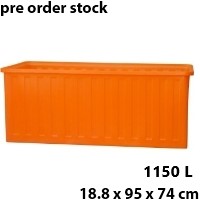 Bak Air Plastik Besar Kotak Serbaguna 1150 Liter Delta Tipe P-1150 Ukuran 18.8 x 95 x 74 cm | Raja Plastik Indonesia