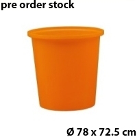 Bak Penampungan Air / Kolam Plastik Bulat 200 Liter Delta M-200 TTP (Tanpa Tutup), Ukuran D.78 x T,72.5 cm | Raja Plastik Indonesia