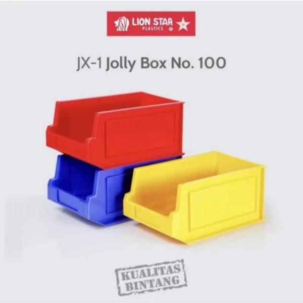 Bin Box Kotak Sparepart Plastik Kecil Lion Star JX-1 Jolly Box No.100 | Raja Plastik Indonesia