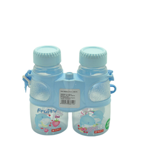 Botol Minum Anak Plastik Lucu Lion Star NN-41 Binocular Bottle 2 x 300 ml Ukuran 144 x 69 x H 148 mm | Raja Plastik Indonesia