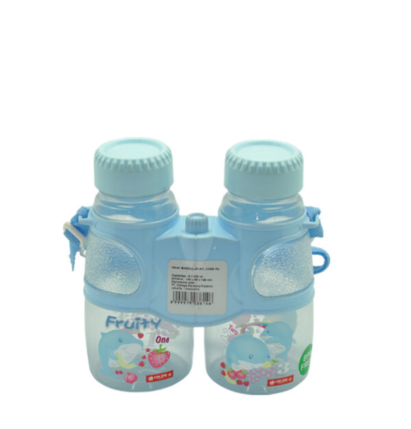 Botol Minum Anak Plastik Lucu Lion Star NN-41 Binocular Bottle 2 x 300 ml Ukuran 144 x 69 x H 148 mm | Raja Plastik Indonesia