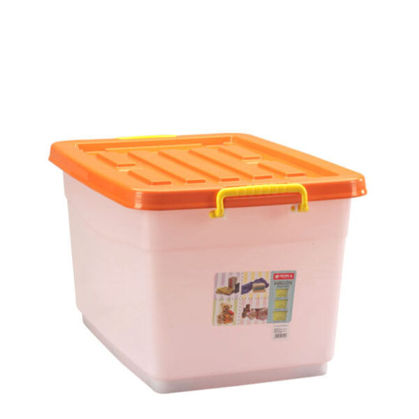CONTAINER BOX PLASTIK 82 LITER LION STAR TIPE VC-18: WAGON CONTAINER PRAKTIS, KUAT, DAN MULTIFUNGSI UNTUK PENYIMPANAN RUMAH, KANTOR, DAN INDUSTRI
