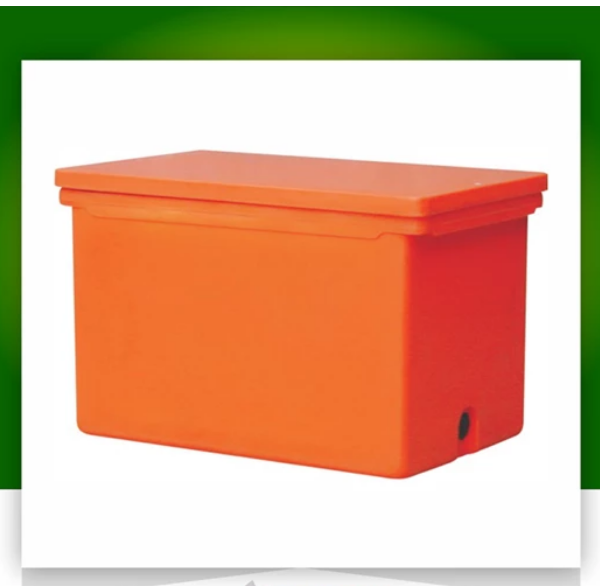 Cooler Box Besar 100 Liter Orange / Kotak Es / Peti Ikan Delta PC-100, Ukuran 83.5 x 50.5 x 46.7 cm | Raja Plastik Indonesia