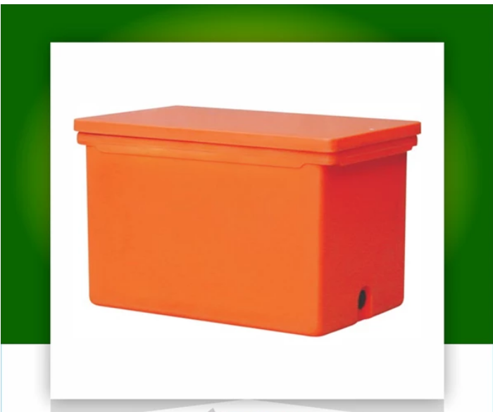 Cooler Box Besar 100 Liter Orange / Kotak Es / Peti Ikan Delta PC-100, Ukuran 83.5 x 50.5 x 46.7 cm | Raja Plastik Indonesia