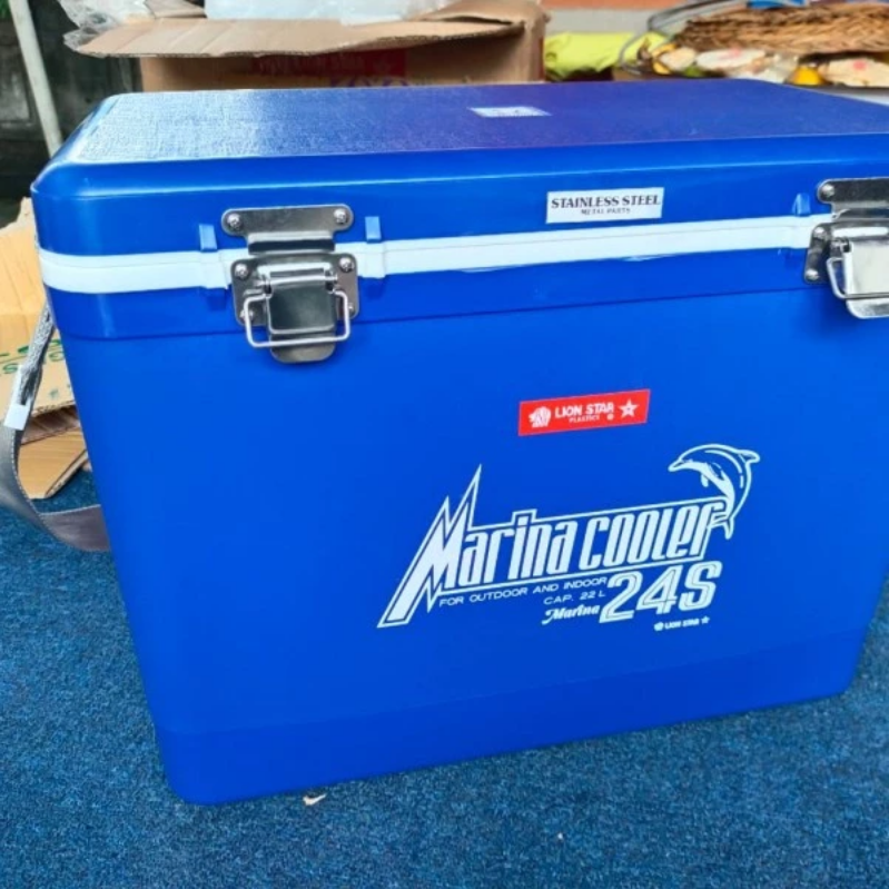 COOLER BOX 22 LITER / KOTAK PENDINGIN LION STAR I-18 MARINA 24S, Ukuran 445 x 263 x H 352 mm | Minimal Order 2 Pcs (1 Pack) | Raja Plastik Indonesia