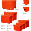 Cooler Box Besar 210 Liter Orange / Kotak Es / Peti Ikan Delta PC-210, Ukuran 97.5 x 58 x 60 cm | Raja Plastik Indonesia
