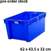 Container Box Plastik Industri 62 Liter Kirapac 7202 PLS Industrial Container Ukuran 62 x 43,5 x 32 cm | Raja Plastik Indonesia