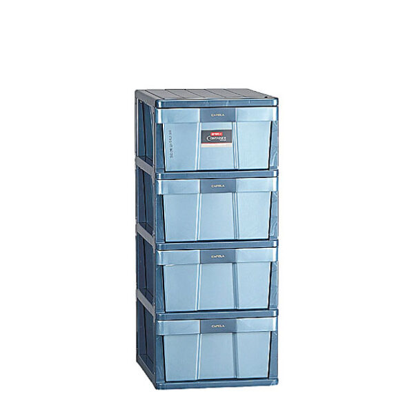 Container Lemari Plastik 4 Laci Lion Star CE-9 Capela Container M4 Ukuran 498 x 398 x H 932 mm | Raja Plastik Indonesia