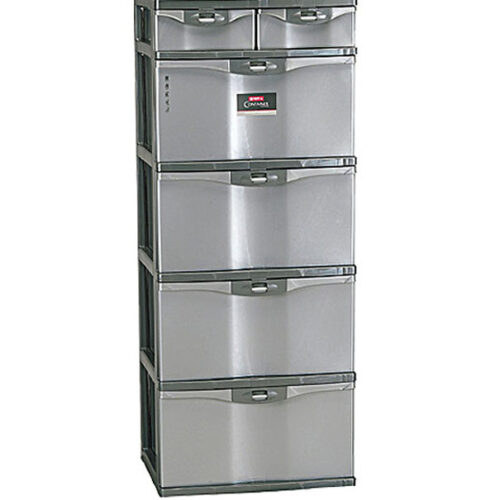 Container Lemari Plastik 5 Susun Lion Star PM-12 Primera Container SL4 Ukuran 510 x 430 x H 1265 mm | Raja Plastik Indonesia