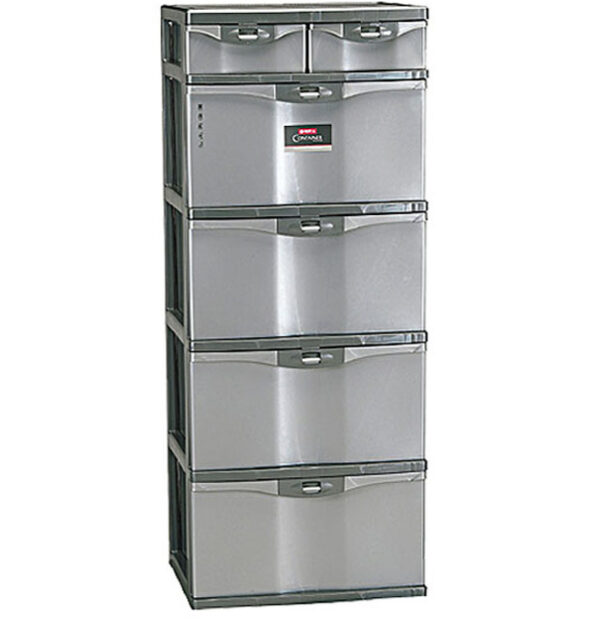 Container Lemari Plastik 5 Susun Lion Star PM-12 Primera Container SL4 Ukuran 510 x 430 x H 1265 mm | Raja Plastik Indonesia