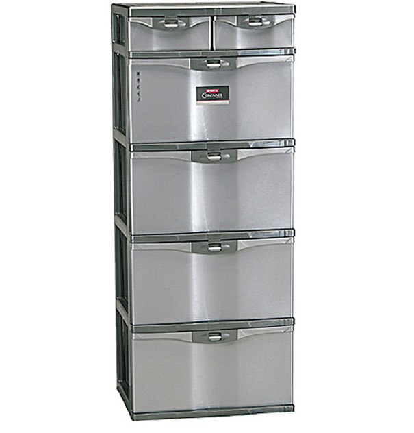 Container Lemari Plastik 5 Susun Lion Star PM-12 Primera Container SL4 Ukuran 510 x 430 x H 1265 mm | Raja Plastik Indonesia