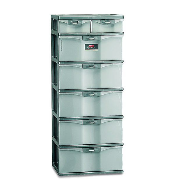 Container Lemari Plastik 6 Susun Lion Star PM-9 Primera Container SM5 Ukuran 510 x 430 x H 1235 mm | Raja Plastik Indonesia