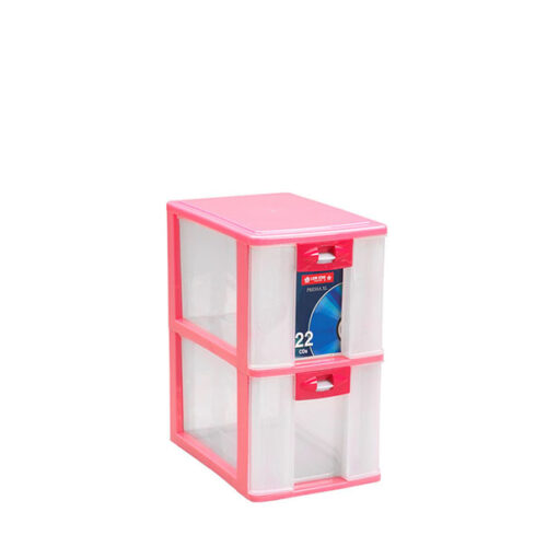 Container Mini Plastik 2 Laci Serbaguna Lion Star PR-22 Pressa Container XL2 Ukuran 264 x 180 x H 328 mm | Raja Plastik Indonesia