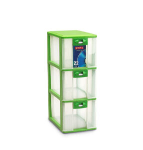 Container Mini Plastik 3 Laci Serbaguna Lion Star PR-23 Pressa Container XL3 Ukuran 264 x 180 x H 485 mm | Raja Plastik Indonesia
