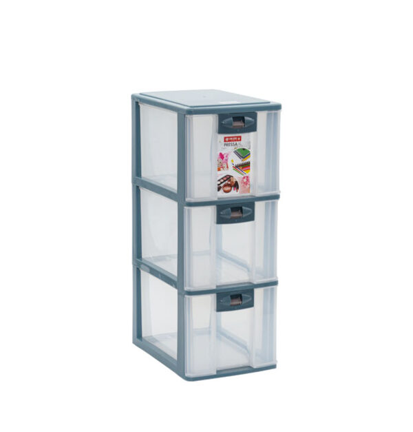 Container Mini Plastik 3 Laci Serbaguna Lion Star PR-23 Pressa Container XL3 Ukuran 264 x 180 x H 485 mm | Raja Plastik Indonesia