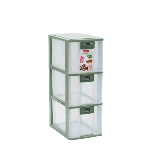 Container Mini Plastik 3 Laci Serbaguna Lion Star PR-23 Pressa Container XL3 Ukuran 264 x 180 x H 485 mm | Raja Plastik Indonesia