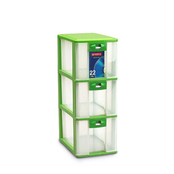 Container Mini Plastik 3 Laci Serbaguna Lion Star PR-23 Pressa Container XL3 Ukuran 264 x 180 x H 485 mm | Raja Plastik Indonesia
