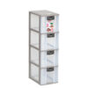 Container Mini Plastik 4 Laci Serbaguna Lion Star PR-24 Pressa Container XL4 Ukuran 264 x 180 x H 640 mm | Raja Plastik Indonesia