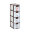 Container Mini Plastik 4 Laci Serbaguna Lion Star PR-24 Pressa Container XL4 Ukuran 264 x 180 x H 640 mm | Raja Plastik Indonesia
