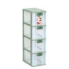 Container Mini Plastik 4 Laci Serbaguna Lion Star PR-24 Pressa Container XL4 Ukuran 264 x 180 x H 640 mm | Raja Plastik Indonesia
