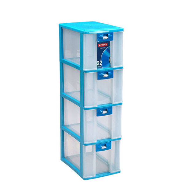 Container Mini Plastik 4 Laci Serbaguna Lion Star PR-24 Pressa Container XL4 Ukuran 264 x 180 x H 640 mm | Raja Plastik Indonesia