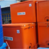 Cooler Box Besar Jumbo 600 Liter Orange / Kotak Es / Peti Ikan Delta Tipe PC-600, Ukuran 120 x 102 x 83 cm | Raja Plastik Indonesia
