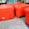 Cooler Box Besar Jumbo 600 Liter Orange / Kotak Es / Peti Ikan Delta Tipe PC-600, Ukuran 120 x 102 x 83 cm | Raja Plastik Indonesia