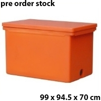 Cooler Box Besar / Kotak Pendingin Orange 280 Liter Delta Cooler PC-280 Ukuran 99 x 94.5 x 70 cm | Raja Plastik Indonesia