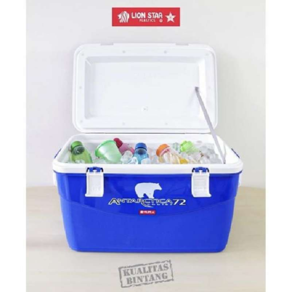 Cooler Box Besar Plastik 55 Liter Lion Star Antarctica I-26 Ukuran 664 x 401 x H 415 mm | Raja Plastik Indonesia