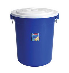 Ember Plastik Besar 70 Liter Tutup Lion Star PC-20 Pail with Cover & Chrome Handle Ukuran Ø 485 x H 560 mm | Raja Plastik Indonesia