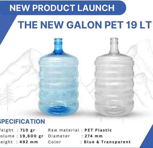 GALON PET 19 LITER PRODUKSI GALON PLASTIK PET 19 LITER – TAHAN LAMA & AMAN UNTUK AIR MINUM | RAJA PLASTIK INDONESIA