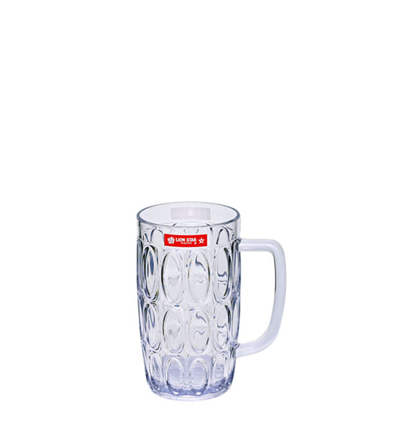 Gelas Plastik Bening Lion Star GC-39 Ocha Glass 450 ml w/ Handle Ukuran 78 x 113 x H 133 mm | Raja Plastik Indonesia