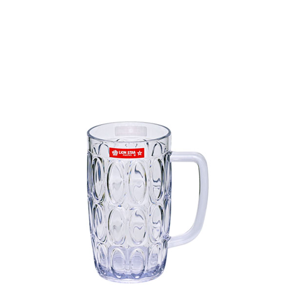 Gelas Plastik Bening Lion Star GC-41 Ocha Glass 630 ml w/ Handle Ukuran 87 x 125 x H 151 mm | Raja Plastik Indonesia