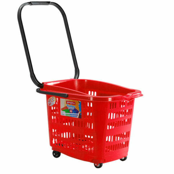 KERANJANG BELANJA PLASTIK TARIK BW-32 TROLLEY BASKET 46 S