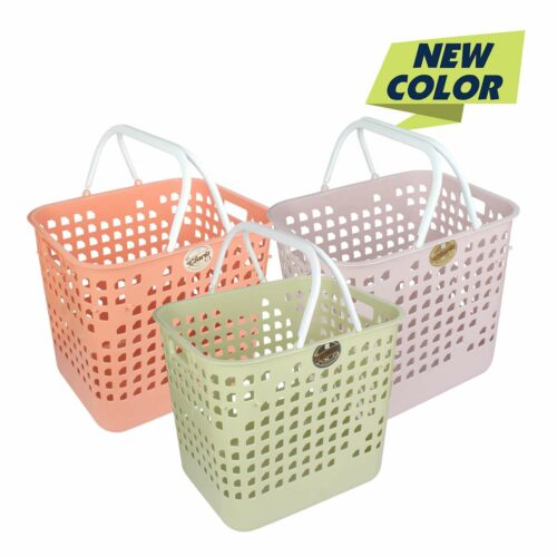 KERANJANG PLASTIK JINJING CLARIS ELMORE LARGE 2396 RE | RAJA PLASTIK INDONESIA