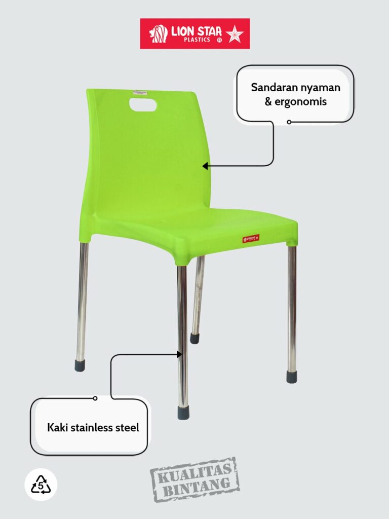 Kursi Plastik Sandaran Lion Star Tipe EC-39 Sorrento Chair: KURSI PLASTIK SANDARAN LION STAR Berkualitas untuk Berbagai Kebutuhan