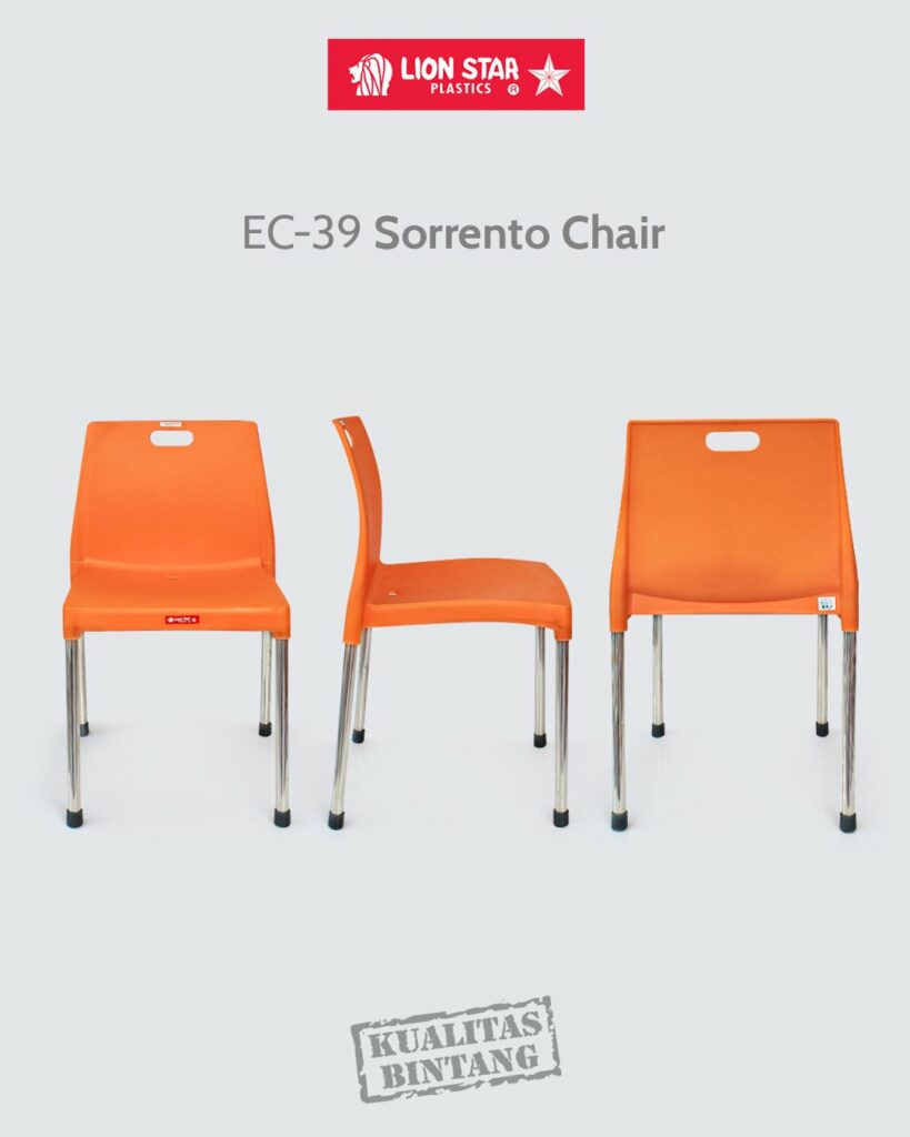 Kursi Plastik Sandaran Lion Star Tipe EC-39 Sorrento Chair: Berkualitas untuk Berbagai Kebutuhan