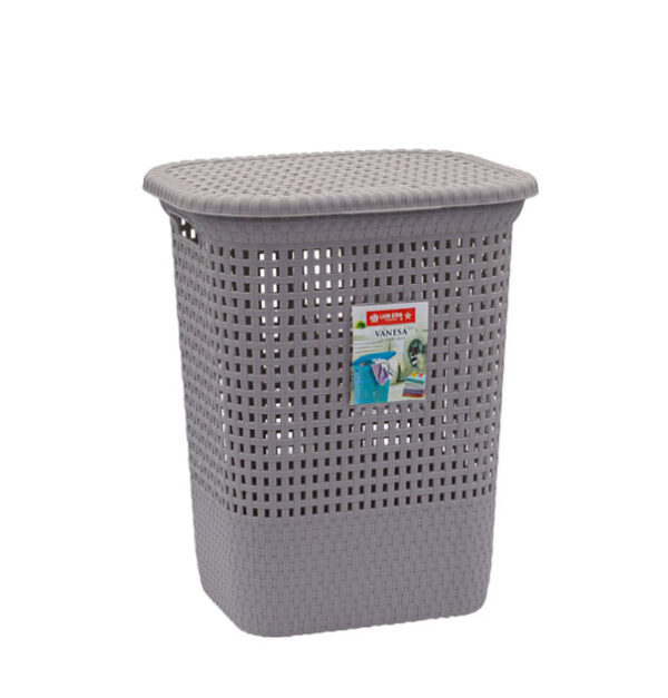Keranjang Baju Kotor Plastik Lion Star CB-17 Vanesa Laundry Box Medium Ukuran 375 x 320 x H 460 mm | Raja Plastik Indonesia