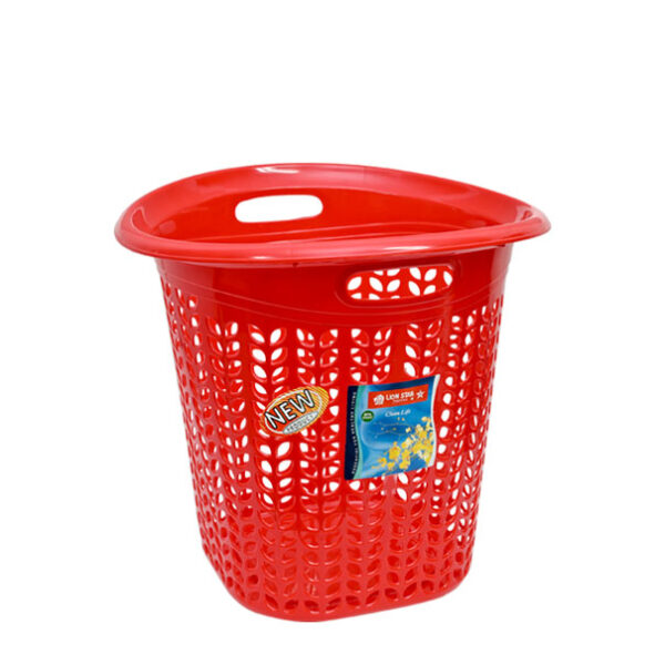 Keranjang Baju Kotor Plastik Lion Star CB-19 Lovina Laundry Basket Small Ukuran Ø 371 x 346 mm | Raja Plastik Indonesia