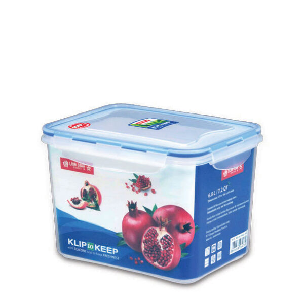Kotak Makanan Plastik 6,8 Liter Lion Star KK-5 Klip To Keep 1602 Ukuran 270 x 184 x H 204 mm | Raja Plastik Indonesia
