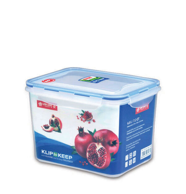 Kotak Makanan Plastik 6,8 Liter Lion Star KK-5 Klip To Keep 1602 Ukuran 270 x 184 x H 204 mm | Raja Plastik Indonesia