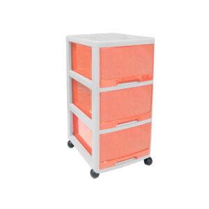 LEMARI LACI DRAWER CABINET CLARIS PRINCIA 3 L+RODA PKD-3R RE | RAJA PLASTIK INDONESIA