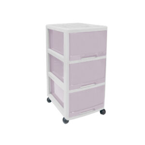 LEMARI LACI DRAWER CABINET CLARIS PRINCIA 3 L+RODA PKD-3R RE | RAJA PLASTIK INDONESIA
