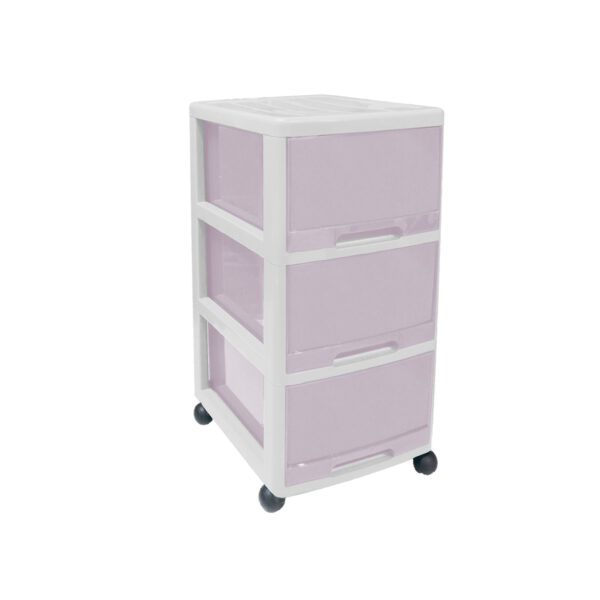 LEMARI LACI DRAWER CABINET CLARIS PRINCIA 3 L+RODA PKD-3R RE | RAJA PLASTIK INDONESIA