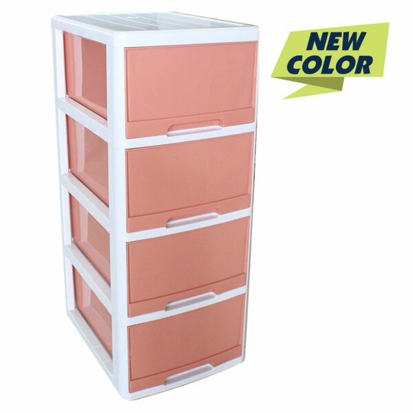 LEMARI LACI DRAWER CABINET CLARIS PRINCIA 4L RODA 5343-4L AR RE | RAJA PLASTIK INDONESIA
