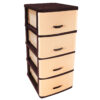 LEMARI LACI PLASTIK / DRAWER CABINET CLARIS VESTBY 5335-4L R WARNA | RAJA PLASTIK INDONESIA