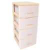 LEMARI LACI PLASTIK / DRAWER CABINET CLARIS VESTBY 5335-4L R WARNA | RAJA PLASTIK INDONESIA